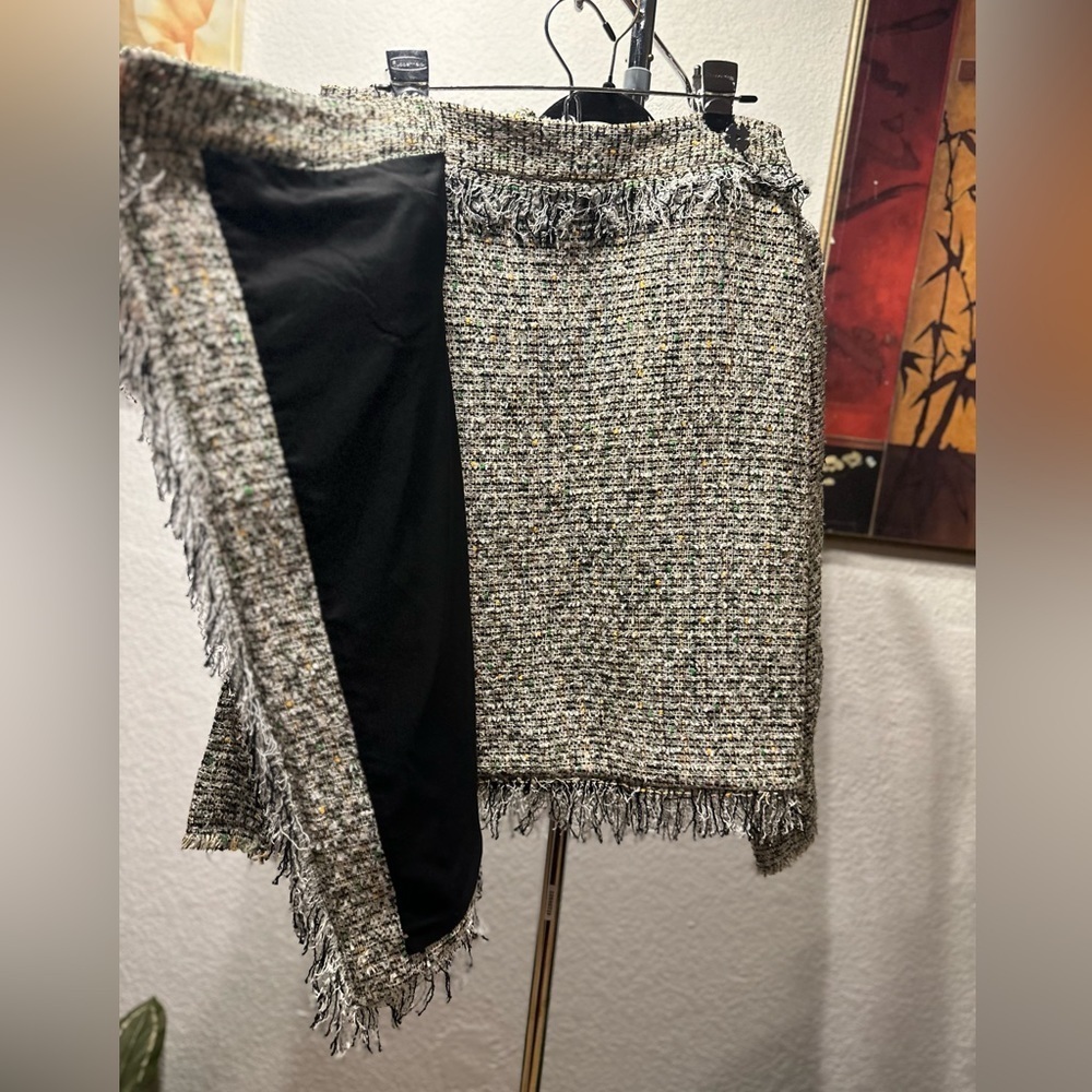 Milly fringe midi wrap skirt set size 10 - Picture 8 of 17